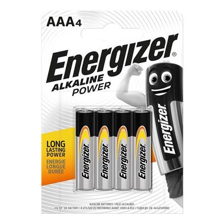 ENERGIZER Elem, AAA mikro, 4 db, ENERGIZER "Alkaline Power"