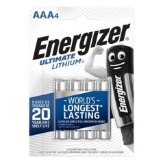   ENERGIZER Elem, AAA mikro, 4 db, Lítium, ENERGIZER "Ultimate Lithium"