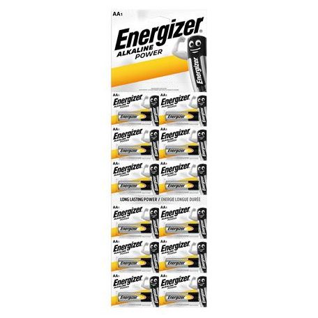 ENERGIZER Elem, AA ceruza, 12 db, egyesével téphető, ENERGIZER "Alkaline Power Kartella"