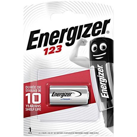 ENERGIZER Speciális elem, CR123 fotóelem, 1 db, lítium, ENERGIZER