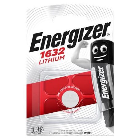 ENERGIZER Gombelem, lítium, CR1632, 1 db, ENERGIZER