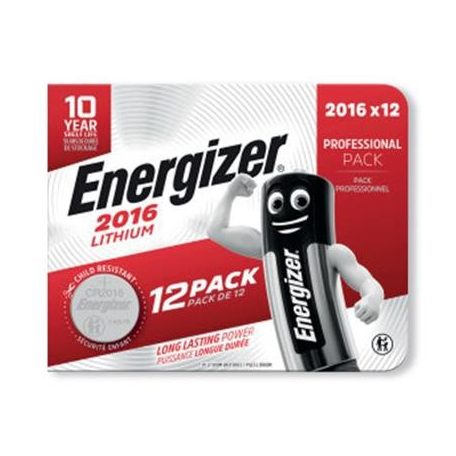 ENERGIZER Gombelem, CR2016, 12 db, ENERGIZER