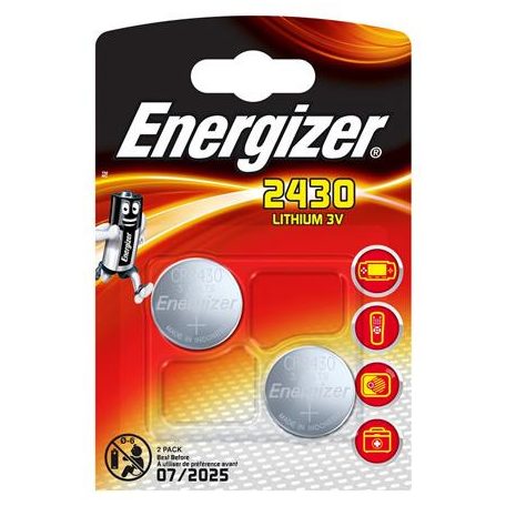 ENERGIZER Gombelem, líthium, CR2430, 2 db, ENERGIZER