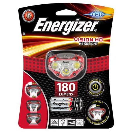 ENERGIZER Fejlámpa, 3 LED, 3xAAA, ENERGIZER "Vision HD"