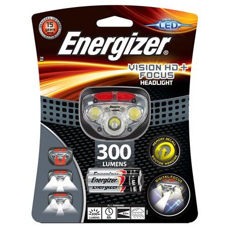 ENERGIZER Fejlámpa, 3 LED, 3xAAA, ENERGIZER "Vision HD+ Focus"
