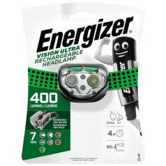   ENERGIZER Fejlámpa, 4 LED, beépített akku, ENERGIZER "Vision Ultra"