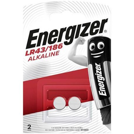 ENERGIZER Gombelem, LR43 / 186, 2 db, ENERGIZER