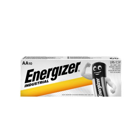 ENERGIZER Elem AA ceruza, 10 db, ENERGIZER ""Alkaline Industrial"