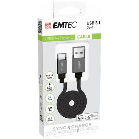 EMTEC USB kábel, USB-A - USB-C 3.1Gen2, EMTEC "T700CU3"