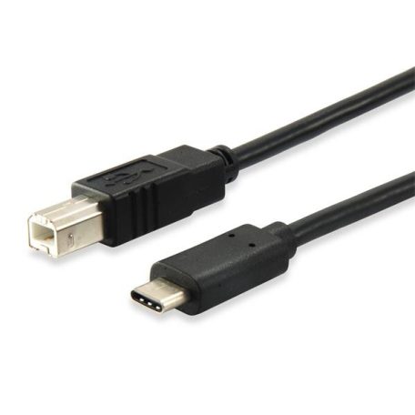 EQUIP Átalakító kábel, USB-C-USB-B 2.0, 1m, EQUIP
