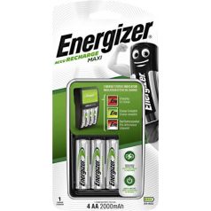   ENERGIZER Elemtöltő, AA ceruza/AAA mikro, 4x2000 mAh AA, ENERGIZER "Maxi"