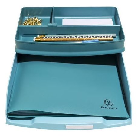 EXACOMPTA Irattálca, műanyag, EXACOMPTA "COMBO Styli Skandi", fagyos kék