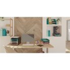 EXACOMPTA Irattálca, műanyag, EXACOMPTA "COMBO Styli Skandi", fagyos kék