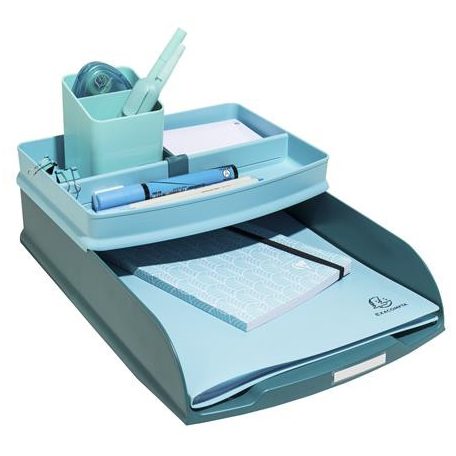 EXACOMPTA Irattálca, műanyag, EXACOMPTA "COMBO Styli Skandi", nyugodt kék