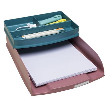 EXACOMPTA Irattálca, műanyag, EXACOMPTA "COMBO Styli Skandi", rózsaszín