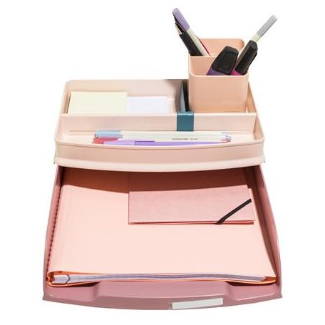 EXACOMPTA Irattálca, műanyag, EXACOMPTA "COMBO Styli Skandi", rózsaszín