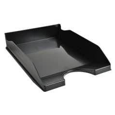   EXACOMPTA Irattálca, műanyag, A4+, EXACOMPTA "EcoBlack", fekete