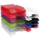 EXACOMPTA Irattálca, műanyag, A4+, EXACOMPTA "EcoBlack", fekete