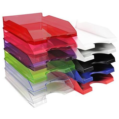 EXACOMPTA Irattálca, műanyag, A4+, EXACOMPTA "EcoBlack", fekete