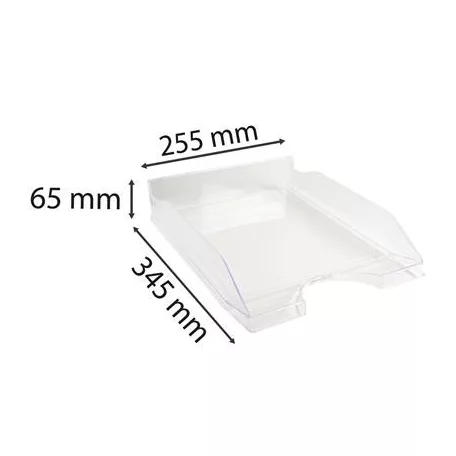 EXACOMPTA Irattálca, műanyag, A4+, EXACOMPTA "Office", áttetsző