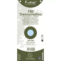   EXACOMPTA Elválasztó csÍk, karton, 105x240 mm, EXACOMPTA, világoskék