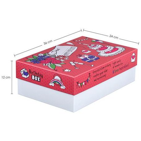 EXACOMPTA Ajándékdoboz, 24x36x12 cm, EXACOMPTA, születésnap