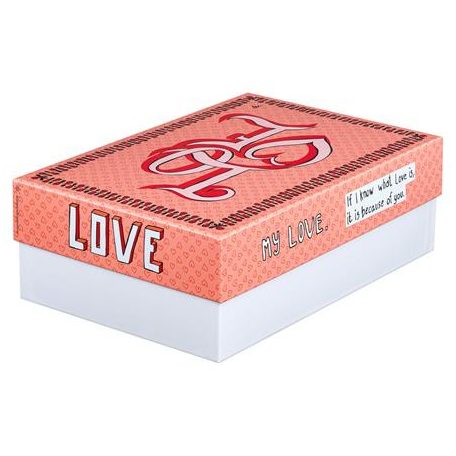 EXACOMPTA Ajándékdoboz, 24x36x12 cm, EXACOMPTA, szeretet