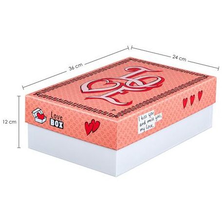 EXACOMPTA Ajándékdoboz, 24x36x12 cm, EXACOMPTA, szeretet