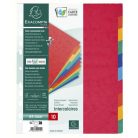 EXACOMPTA Regiszter, karton, A4+, 10 részes, EXACOMPTA, színes