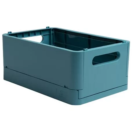 EXACOMPTA Tárolódoboz, A5+, összecsukható, EXACOMPTA "Skandi", nyugodt kék