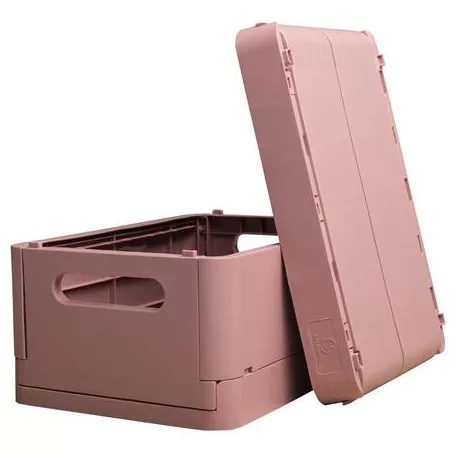 EXACOMPTA Tárolódoboz, A5+, összecsukható, EXACOMPTA "Skandi", rózsaszín
