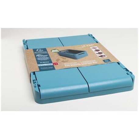 EXACOMPTA Tárolódoboz, A4+, összecsukható, EXACOMPTA "Skandi", nyugodt kék