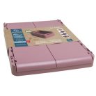 EXACOMPTA Tárolódoboz, A4+, összecsukható, EXACOMPTA "Skandi", rózsaszín