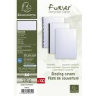 EXACOMPTA Hátlap, A4, 270 g, vászon hatású, karton, EXACOMPTA, fehér