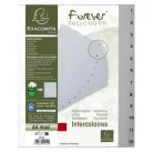 EXACOMPTA Regiszter, műanyag, A4+, 1-12, EXACOMPTA, szürke