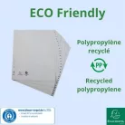 EXACOMPTA Regiszter, műanyag, A4+, 1-31, EXACOMPTA, szürke