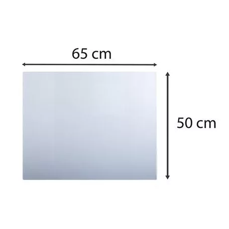 EXACOMPTA Könyökalátét, PVC, 500x650 mm, EXACOMPTA, áttetsző