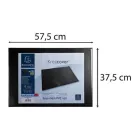EXACOMPTA Könyökalátét, PVC, 375x575 mm, EXACOMPTA "KreaCover®", fekete