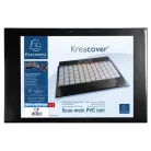 EXACOMPTA Könyökalátét, PVC, 375x575 mm, EXACOMPTA "KreaCover®", fekete