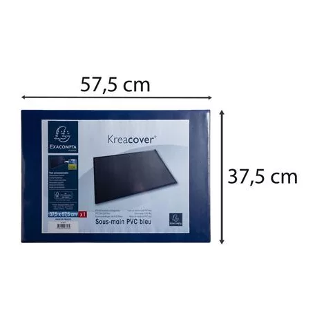 EXACOMPTA Könyökalátét, PVC, 375x575 mm, EXACOMPTA "KreaCover®", kék