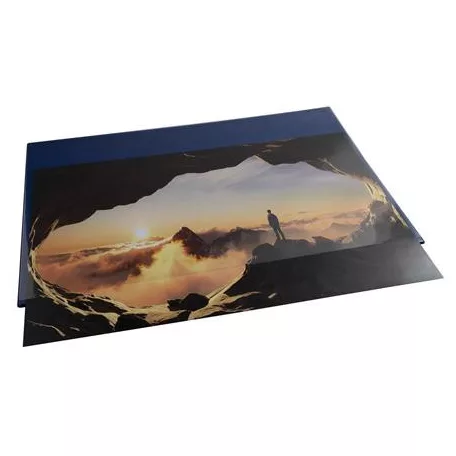 EXACOMPTA Könyökalátét, PVC, 375x575 mm, EXACOMPTA "KreaCover®", kék