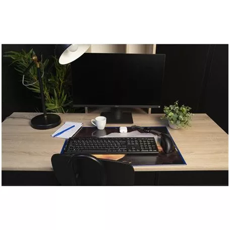 EXACOMPTA Könyökalátét, PVC, 375x575 mm, EXACOMPTA "KreaCover®", kék