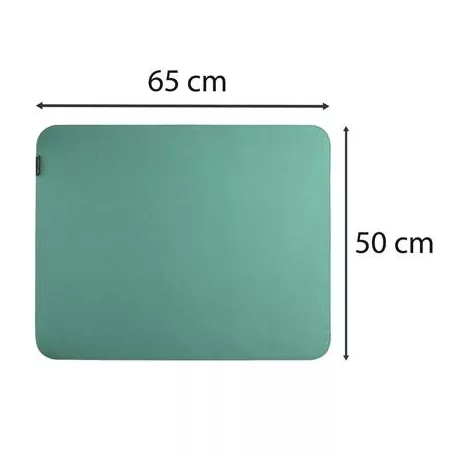 EXACOMPTA Könyökalátét, filc, 500x650 mm, EXACOMPTA "Teksto", kékeszöld