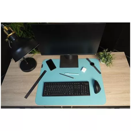 EXACOMPTA Könyökalátét, filc, 500x650 mm, EXACOMPTA "Teksto", kékeszöld