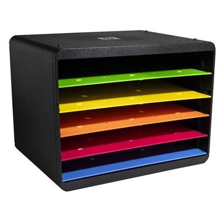 EXACOMPTA Dokumentum szortírozó, műanyag, 5 részes, EXACOMPTA "Horizon Iderama®"