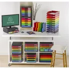 EXACOMPTA Irattároló, műanyag, 5 fiókos, EXACOMPTA "Big-Box Plus Iderama"