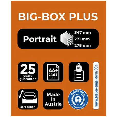 EXACOMPTA Irattároló, műanyag, 5 fiókos, EXACOMPTA "Big-Box Plus Iderama"
