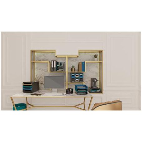 EXACOMPTA Irattároló, műanyag, 4 fiókos, EXACOMPTA "Big-Box Neo Deco"