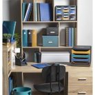 EXACOMPTA Irattároló, műanyag, 4 fiókos, EXACOMPTA "Big-Box Neo Deco"