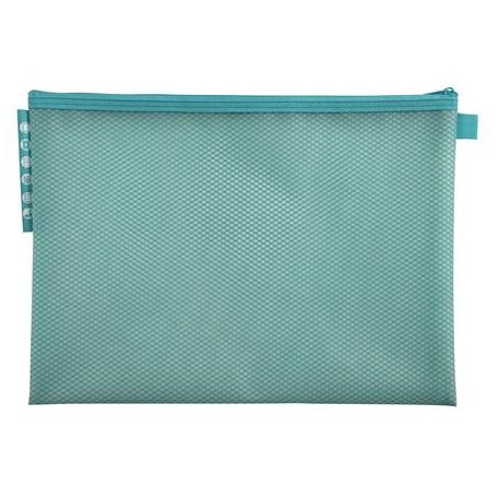 EXACOMPTA Rendszerező tasak, cipzáras, hálós, A4, EXACOMPTA "Chromaline Pastel", vegyes színek